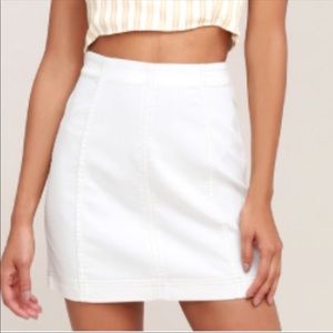We the Free Denim Modern Femme Mini Skirt